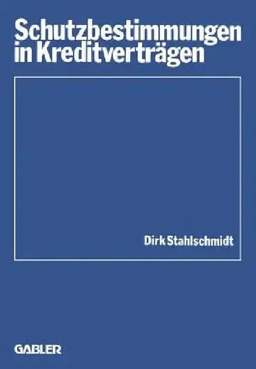 Cover of Schutzbestimmungen in Kreditverträgen