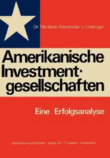 Cover of Amerikanische Investmentgesellschaften