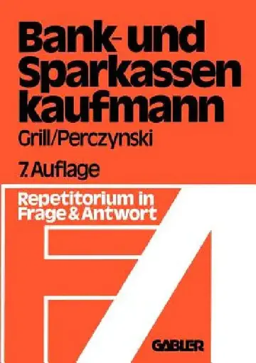 Cover of Der Bank- Und Sparkassenkaufmann
