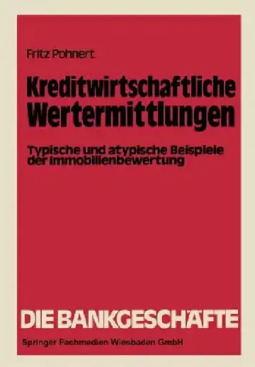 Cover of Kreditwirtschaftliche Wertermittlungen