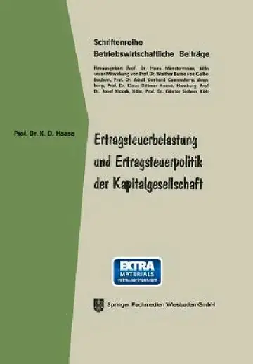 Cover of Ertragsteuerbelastung Und Ertragsteuerpolitik Der Kapitalgesellschaft