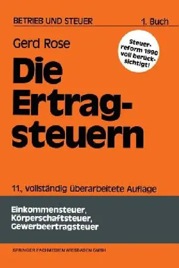 Cover of Die Ertragsteuern
