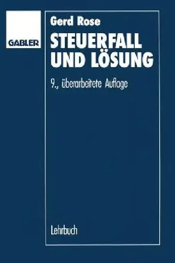 Cover of Steuerfall Und Lösung