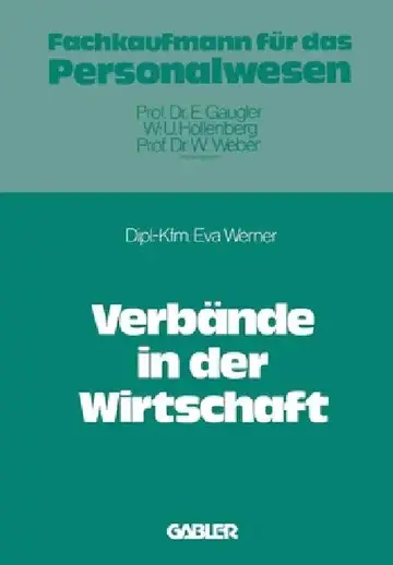 Cover of Verbände in der Wirtschaft