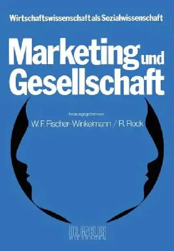 Cover of Marketing Und Gesellschaft