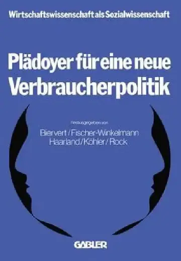 Cover of Plädoyer Für Eine Neue Verbraucherpolitik