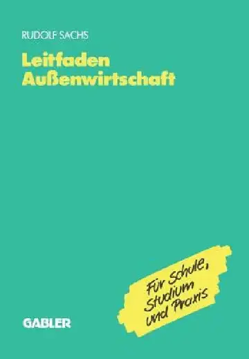 Cover of Leitfaden Außenwirtschaft