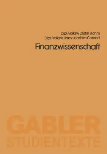 Cover of Finanzwissenschaft