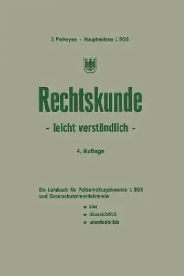 Cover of Rechtskunde -- Leicht Verständlich