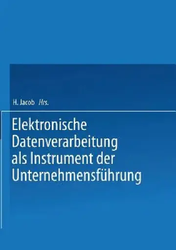 Cover of Elektronische Datenverarbeitung ALS Instrument Der Unternehmensführung