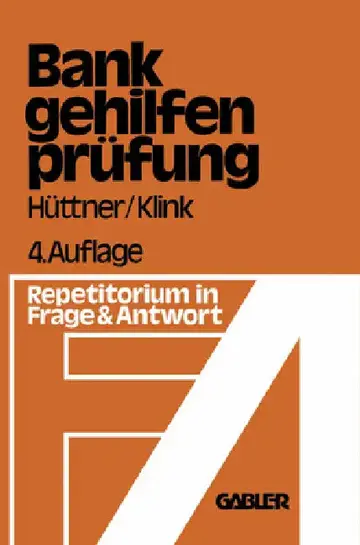 Cover of Die Bankgehilfenprüfung in Frage und Antwort