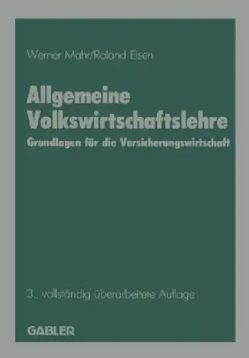 Cover of Allgemeine Volkswirtschaftslehre
