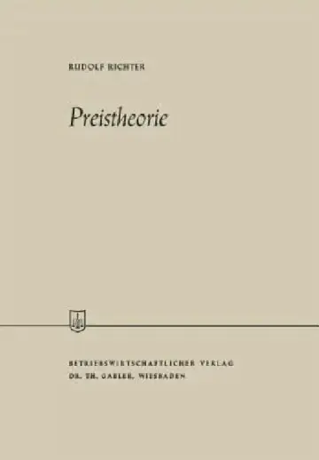 Cover of Preistheorie