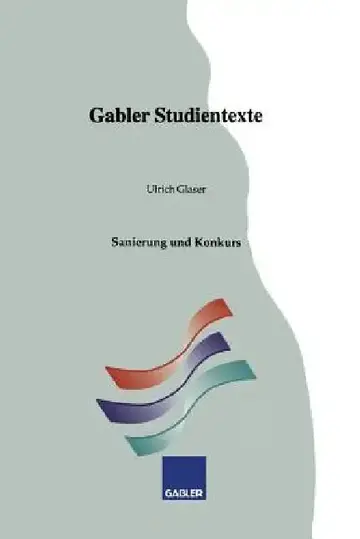Cover of Sanierung Und Konkurs