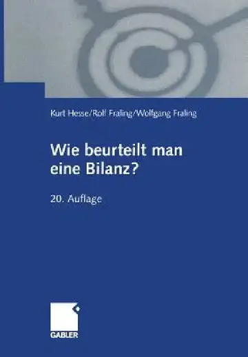 Cover of Wie Beurteilt Man Eine Bilanz?