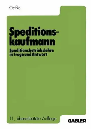 Cover of Speditionskaufmann