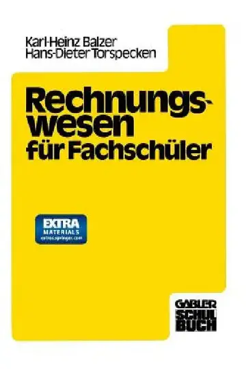 Cover of Rechnungswesen Für Fachschüler