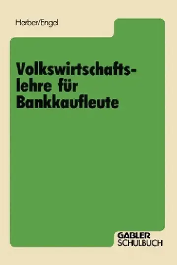 Cover of Volkswirtschaftslehre für Bankkaufleute