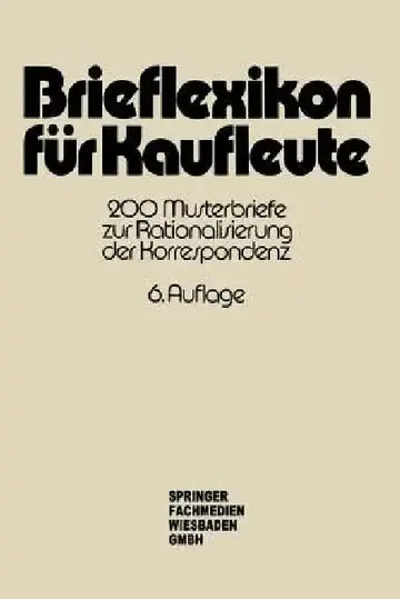 Cover of Brieflexikon Für Kaufleute