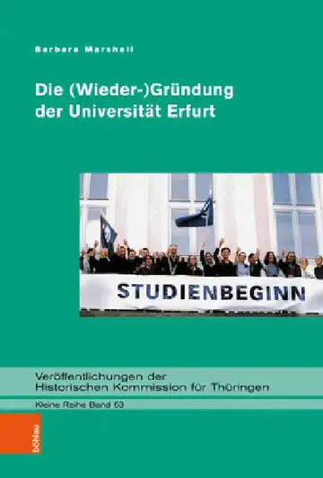 Cover of Die (Wieder-)Grundung Der Universitat Erfurt