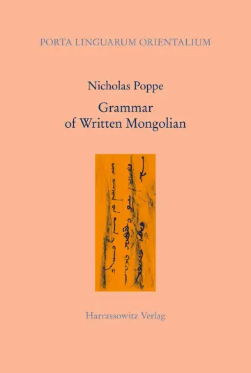 Cover of Grammar of Written Mongolian