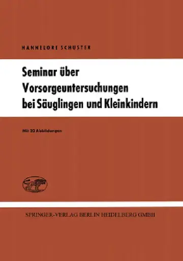 Cover of Seminar über Vorsorgeuntersuchungen bei Säuglingen und Kleinkindern