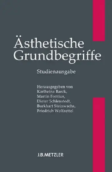 Cover of Ästhetische Grundbegriffe