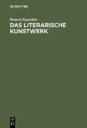 Cover of Das literarische Kunstwerk