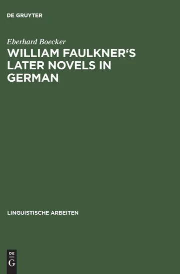 Cover of William Faulkner's later novels in German