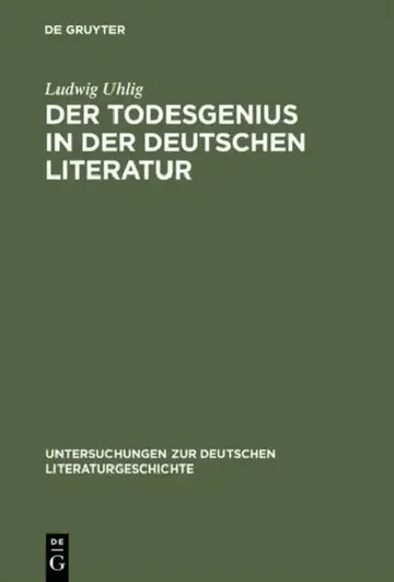 Cover of Der Todesgenius in der deutschen Literatur