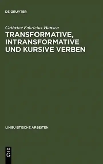 Cover of Transformative, intransformative und kursive Verben
