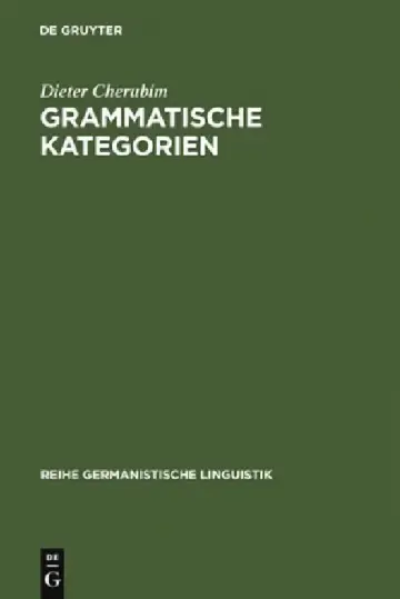 Cover of Grammatische Kategorien