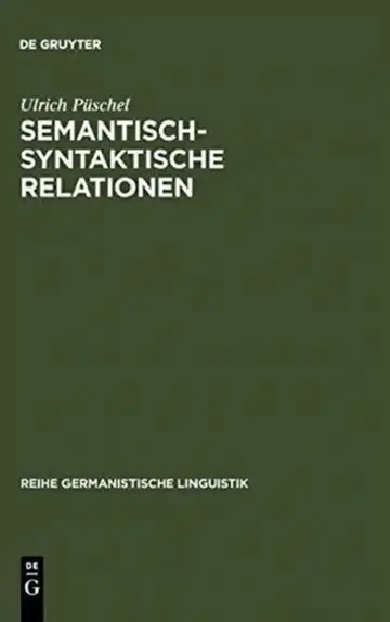 Cover of Semantisch-syntaktische Relationen