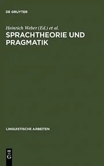 Cover of Sprachtheorie und Pragmatik