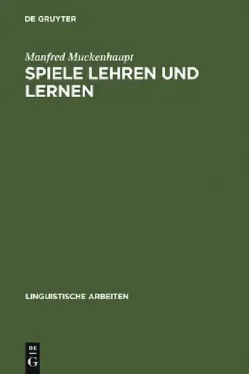 Cover of Spiele lehren und lernen