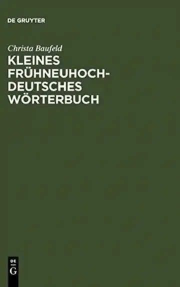 Cover of Kleines Frühneuhochdeutsches Wörterbuch