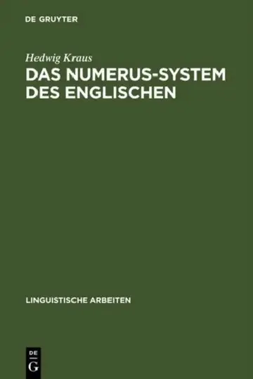 Cover of Das Numerus-System des Englischen