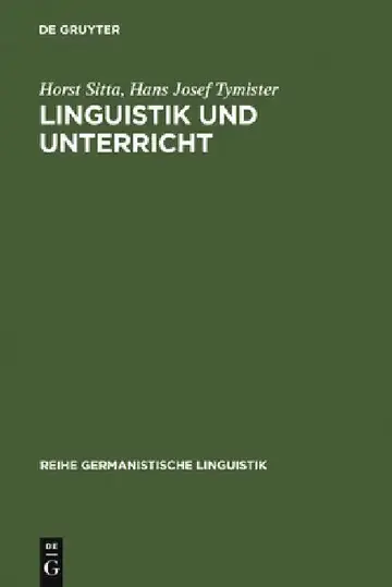Cover of Linguistik und Unterricht