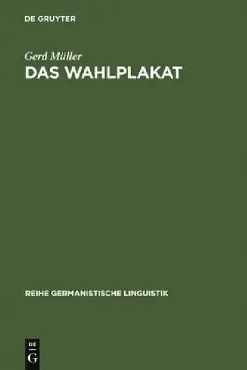 Cover of Das Wahlplakat
