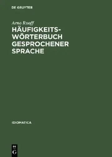 Cover of Häufigkeitswörterbuch gesprochener Sprache