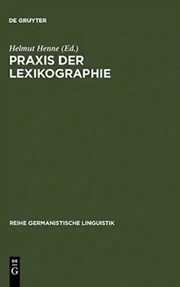 Cover of PRAXIS Der Lexikographie