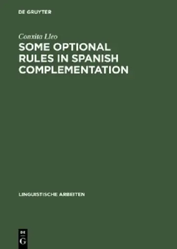 Cover of Some Optional Rules in Spanish Complementation