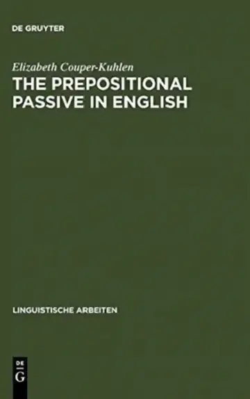 Cover of The Prepositional Passive in English