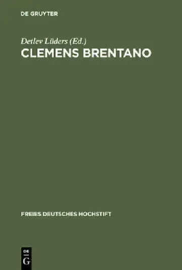 Cover of Clemens Brentano