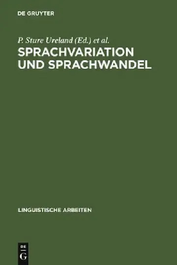 Cover of Sprachvariation und Sprachwandel