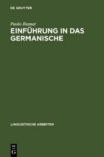 Cover of Einführung in Das Germanische