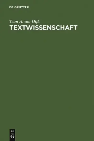 Cover of Textwissenschaft