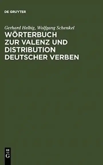 Cover of Wörterbuch Zur Valenz Und Distribution Deutscher Verben