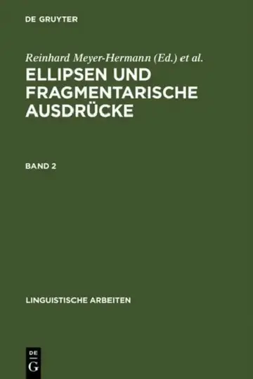 Cover of Ellipsen und fragmentarische Ausdrücke
