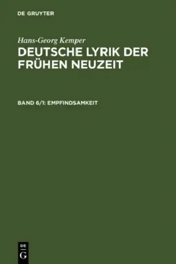 Cover of Empfindsamkeit